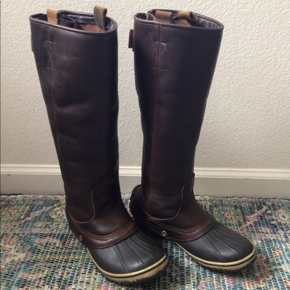Sorel Slimpack Tall Riding Boots Nutmeg 7.5